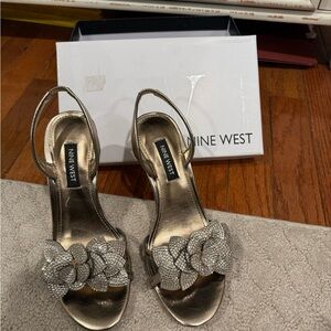 Nine West Gold Women's Sandals